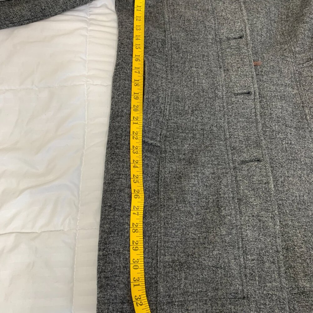 Eddie Bauer Womens Grey Wool-Blend Long Winter Coat – Zip & Button Front - Picture 15 of 16